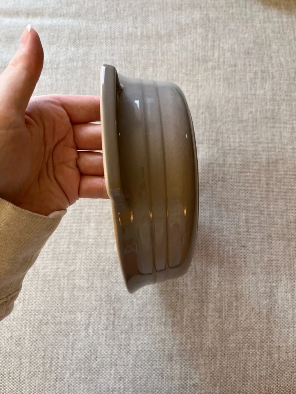 Le Creuset Stoneware Oval Dish Pan Mist Grey 27 cm